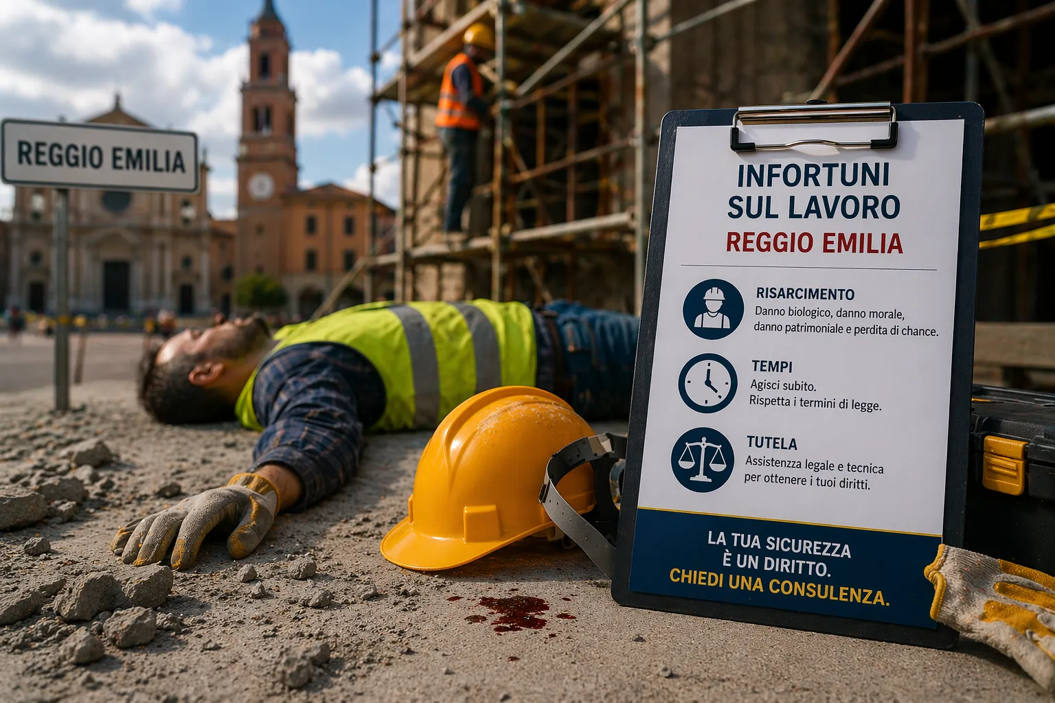 Infortuni sul Lavoro a Reggio Emilia
