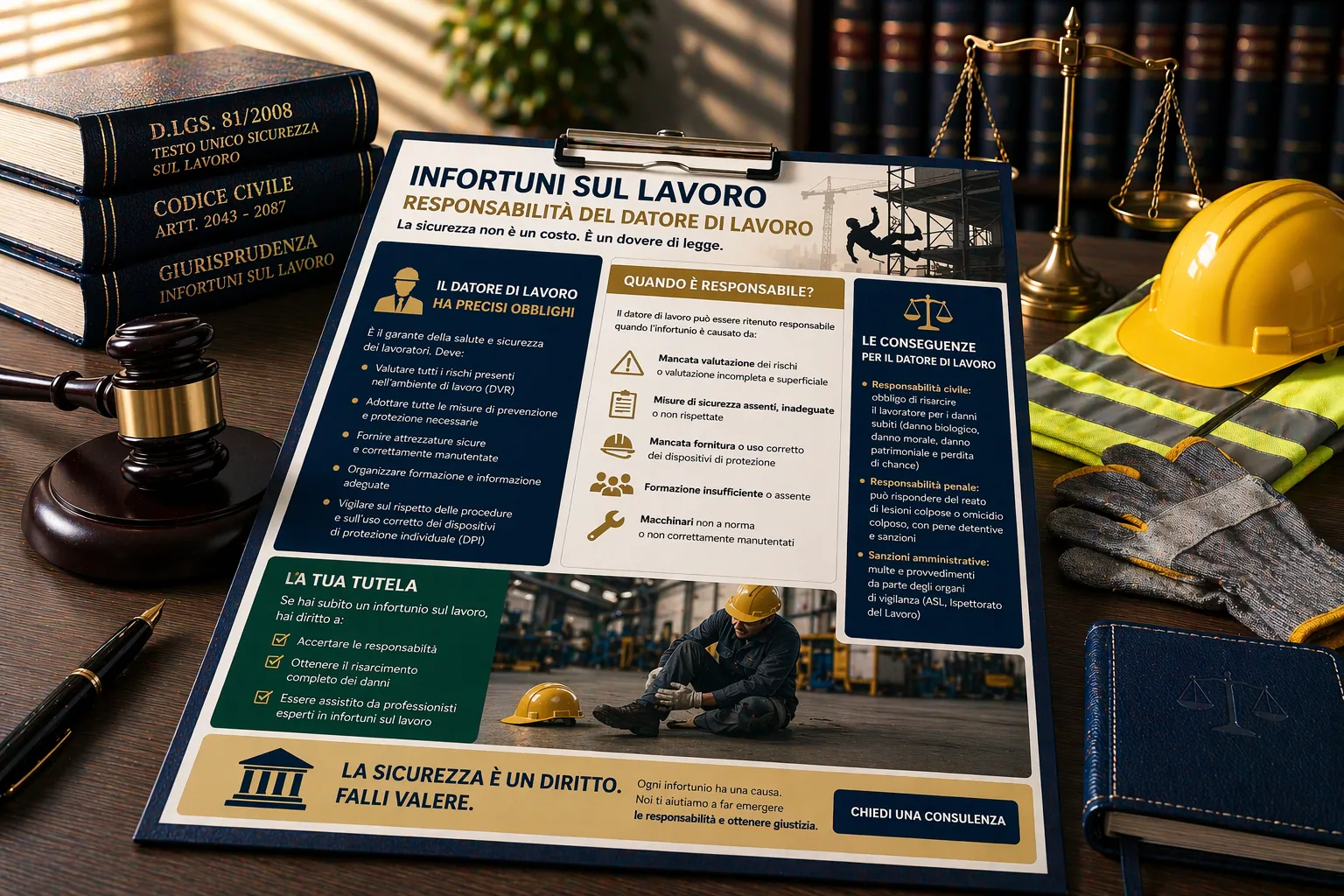 Risarcimento per Responsabilità del Datore di Lavoro